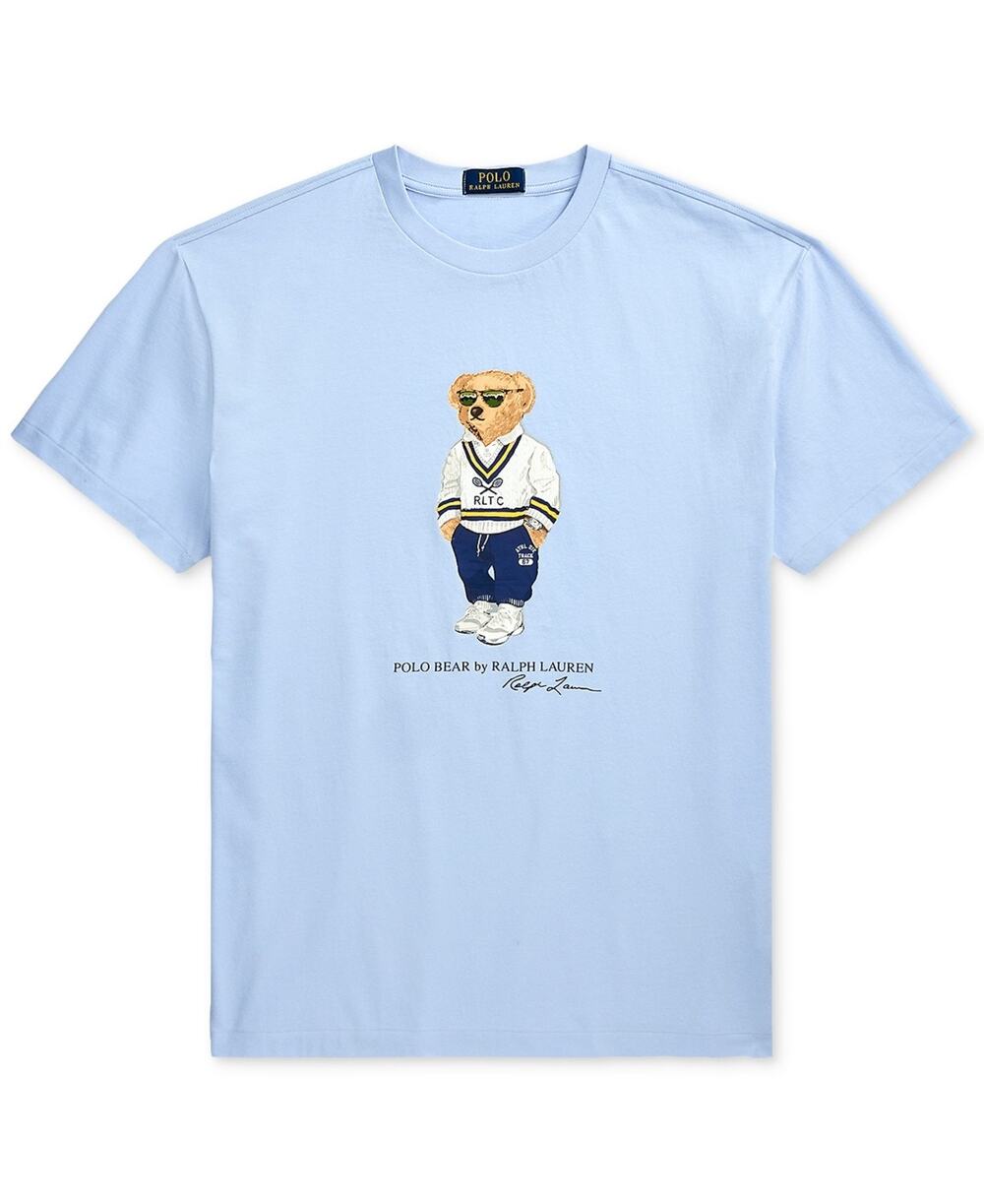 Polo Ralph Lauren Classic Fit Polo Bear Jersey T-Shirt Light Blue Medium